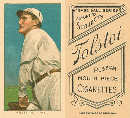 1909 White Borders Tolstoi Wiltse, N.Y. Nat'L #517 Baseball Card