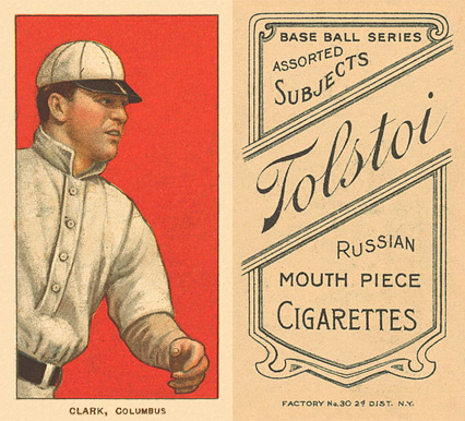 1909 White Borders Tolstoi Clark, Columbus #90 Baseball Card