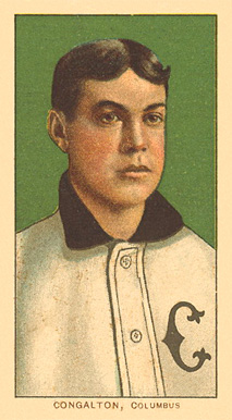 1909 White Borders Ghosts, Miscuts, Proofs, Blank Backs & Oddities Congalton, Columbus #103 Baseball Card