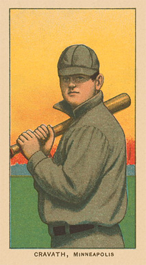 1909 White Borders Ghosts, Miscuts, Proofs, Blank Backs & Oddities Cravath, Minneapolis #110 Baseball Card