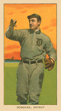 1909 White Borders Ghosts, Miscuts, Proofs, Blank Backs & Oddities Donovan, Detroit #136 Baseball Card