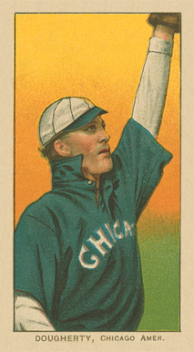 1909 White Borders Ghosts, Miscuts, Proofs, Blank Backs & Oddities Dougherty, Chicago Amer. #142 Baseball Card