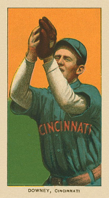 1909 White Borders Ghosts, Miscuts, Proofs, Blank Backs & Oddities Downey, Cincinnati #145 Baseball Card