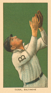 1909 White Borders Ghosts, Miscuts, Proofs, Blank Backs & Oddities Dunn, Baltimore #154 Baseball Card