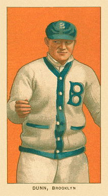 1909 White Borders Ghosts, Miscuts, Proofs, Blank Backs & Oddities Dunn, Brooklyn #155 Baseball Card