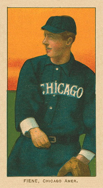 1909 White Borders Ghosts, Miscuts, Proofs, Blank Backs & Oddities Fiene, Chicago Amer. #173 Baseball Card