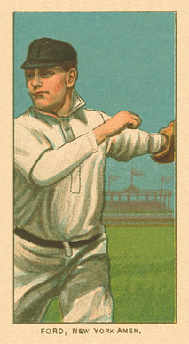 1909 White Borders Ghosts, Miscuts, Proofs, Blank Backs & Oddities Ford, New York Amer. #177 Baseball Card