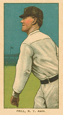 1909 White Borders Ghosts, Miscuts, Proofs, Blank Backs & Oddities Frill, N.Y. Amer. #180 Baseball Card