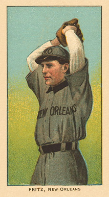 1909 White Borders Ghosts, Miscuts, Proofs, Blank Backs & Oddities Fritz, New Orleans #181 Baseball Card