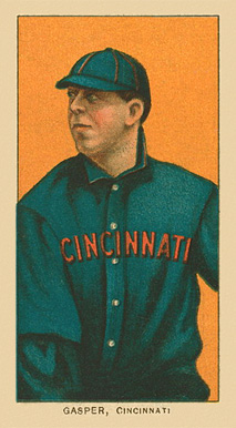 1909 White Borders Ghosts, Miscuts, Proofs, Blank Backs & Oddities Gasper, Cincinnati #186 Baseball Card