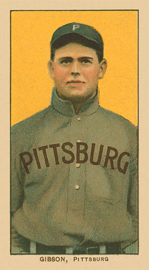 1909 White Borders Ghosts, Miscuts, Proofs, Blank Backs & Oddities Gibson, Pittsburgh #188 Baseball Card