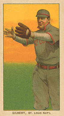 1909 White Borders Ghosts, Miscuts, Proofs, Blank Backs & Oddities Gilbert, St. Louis Nat'L #189 Baseball Card