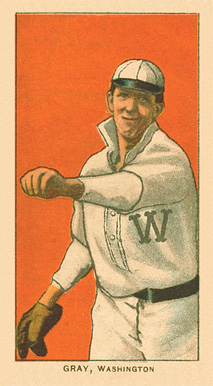 1909 White Borders Ghosts, Miscuts, Proofs, Blank Backs & Oddities Gray, Washington #193 Baseball Card