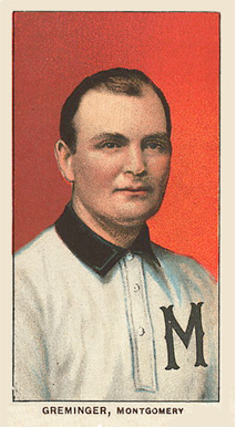 1909 White Borders Ghosts, Miscuts, Proofs, Blank Backs & Oddities Greminger, Montgomery #194 Baseball Card