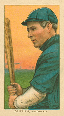 1909 White Borders Ghosts, Miscuts, Proofs, Blank Backs & Oddities Griffith, Cincinnati #195 Baseball Card