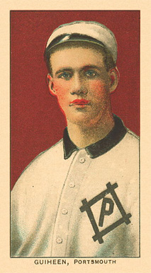 1909 White Borders Ghosts, Miscuts, Proofs, Blank Backs & Oddities Guiheen, Portsmouth #199 Baseball Card