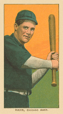 1909 White Borders Ghosts, Miscuts, Proofs, Blank Backs & Oddities Hahn, Chicago Amer. #200 Baseball Card