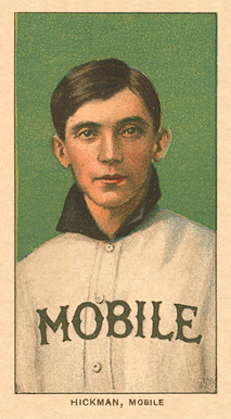 1909 White Borders Ghosts, Miscuts, Proofs, Blank Backs & Oddities Hickman, Mobile #212 Baseball Card