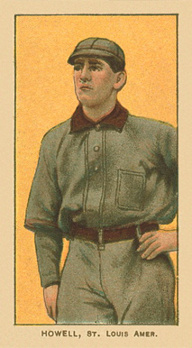 1909 White Borders Ghosts, Miscuts, Proofs, Blank Backs & Oddities Howell, St. Louis Amer. #222 Baseball Card