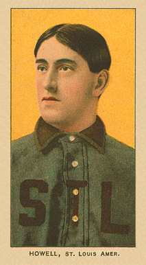 1909 White Borders Ghosts, Miscuts, Proofs, Blank Backs & Oddities Howell, St. Louis Amer. #223 Baseball Card