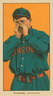 1909 White Borders Ghosts, Miscuts, Proofs, Blank Backs & Oddities Huggins, Cincinnati #224 Baseball Card