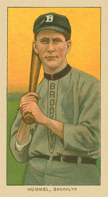 1909 White Borders Ghosts, Miscuts, Proofs, Blank Backs & Oddities Hummel, Brooklyn #227 Baseball Card