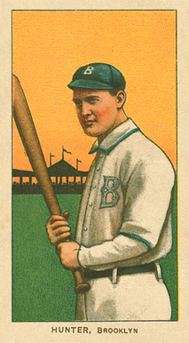 1909 White Borders Ghosts, Miscuts, Proofs, Blank Backs & Oddities Hunter, Brooklyn #228 Baseball Card