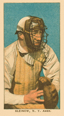 1909 White Borders Ghosts, Miscuts, Proofs, Blank Backs & Oddities Kleinow, N.Y. Amer. #256 Baseball Card
