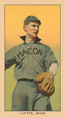 1909 White Borders Ghosts, Miscuts, Proofs, Blank Backs & Oddities LaFitte, Macon #268 Baseball Card