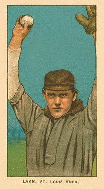 1909 White Borders Ghosts, Miscuts, Proofs, Blank Backs & Oddities Lake, St. Louis Amer. #273 Baseball Card