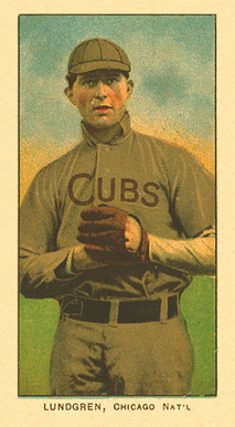1909 White Borders Ghosts, Miscuts, Proofs, Blank Backs & Oddities Lundgren, Chicago Nat'L #292 Baseball Card