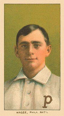 1909 White Borders Ghosts, Miscuts, Proofs, Blank Backs & Oddities Magee, Phil. Nat'L #296 Baseball Card