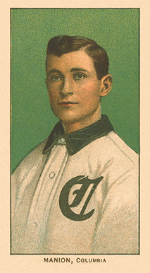 1909 White Borders Ghosts, Miscuts, Proofs, Blank Backs & Oddities Manion, Columbia #300 Baseball Card