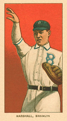 1909 White Borders Ghosts, Miscuts, Proofs, Blank Backs & Oddities Marshall, Brooklyn #306 Baseball Card