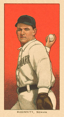 1909 White Borders Ghosts, Miscuts, Proofs, Blank Backs & Oddities McGinnity, Newark #318 Baseball Card