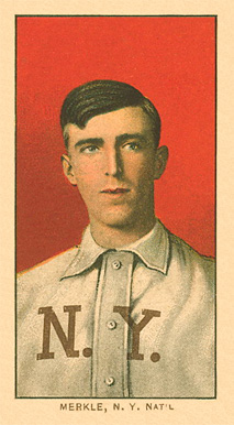 1909 White Borders Ghosts, Miscuts, Proofs, Blank Backs & Oddities Merkle, N.Y. Nat'L #330 Baseball Card