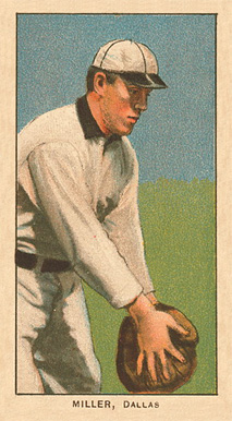 1909 White Borders Ghosts, Miscuts, Proofs, Blank Backs & Oddities Miller, Dallas #336 Baseball Card