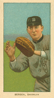 1909 White Borders Ghosts, Miscuts, Proofs, Blank Backs & Oddities Bergen, Brooklyn #36 Baseball Card