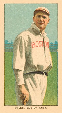 1909 White Borders Ghosts, Miscuts, Proofs, Blank Backs & Oddities Niles, Boston Amer. #360 Baseball Card