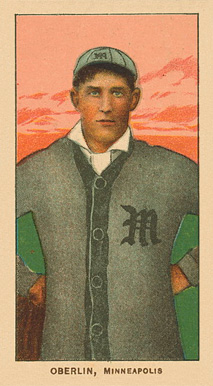 1909 White Borders Ghosts, Miscuts, Proofs, Blank Backs & Oddities Oberlin, Minneapolis #362 Baseball Card