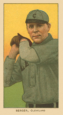 1909 White Borders Ghosts, Miscuts, Proofs, Blank Backs & Oddities Berger, Cleveland #37 Baseball Card