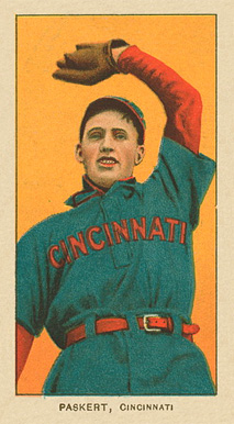 1909 White Borders Ghosts, Miscuts, Proofs, Blank Backs & Oddities Paskert, Cincinnati #379 Baseball Card