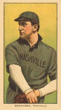 1909 White Borders Ghosts, Miscuts, Proofs, Blank Backs & Oddities Bernhard, Nashville #38 Baseball Card