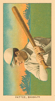 1909 White Borders Ghosts, Miscuts, Proofs, Blank Backs & Oddities Pattee, Brooklyn #381 Baseball Card