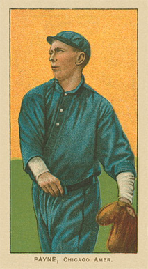 1909 White Borders Ghosts, Miscuts, Proofs, Blank Backs & Oddities Payne, Chicago Amer. #382 Baseball Card