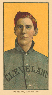 1909 White Borders Ghosts, Miscuts, Proofs, Blank Backs & Oddities Perring, Cleveland #386 Baseball Card