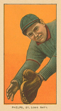 1909 White Borders Ghosts, Miscuts, Proofs, Blank Backs & Oddities Phelps, St. Louis Nat'L #392 Baseball Card