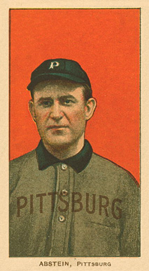 1909 White Borders Ghosts, Miscuts, Proofs, Blank Backs & Oddities Abstein, Pittsburgh #4 Baseball Card