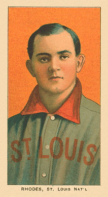 1909 White Borders Ghosts, Miscuts, Proofs, Blank Backs & Oddities Rhodes, St. Louis Nat'L #411 Baseball Card