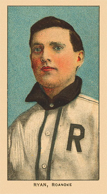 1909 White Borders Ghosts, Miscuts, Proofs, Blank Backs & Oddities Ryan, Roanoke #419 Baseball Card